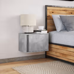 VidaXL 852095 nightstand/bedside table Concrete colour - Additional view 4
