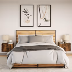 VidaXL 852098 nightstand/bedside table Oak - Additional view 4