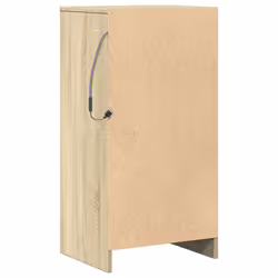 vidaXL Sideboard with LED Side Cabinet Highboard Cupboard Engineered Wood - sonoma oak - Additional view 8