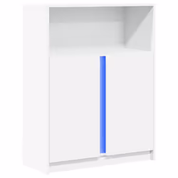vidaXL Sideboard with LED Side Cabinet Highboard Engineered Wood - white, 77 x 34 x 100 cm - Additional view 2
