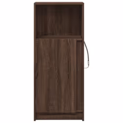 vidaXL Sideboard with LED Side Cabinet Highboard Engineered Wood - brown oak, 42.5 x 34 x 100 cm - Additional view 5