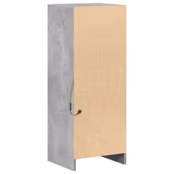 vidaXL Sideboard with LED Cupboard Side Cabinet Highboard Engineered Wood - concrete grey, 38 x 34 x 100 cm - Additional view 7