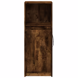 vidaXL Sideboard with LED Cupboard Side Cabinet Highboard Engineered Wood - smoked oak, 38 x 34 x 100 cm - Additional view 5