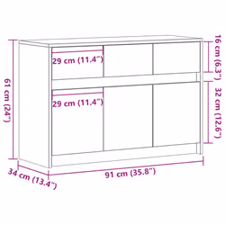 vidaXL TV Cabinet with LED TV Stand Media Unit TV Unit Engineered Wood - white - Additional view 3