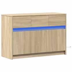 vidaXL TV Cabinet with LED TV Stand Media Unit TV Unit Engineered Wood - sonoma oak - Additional view 2