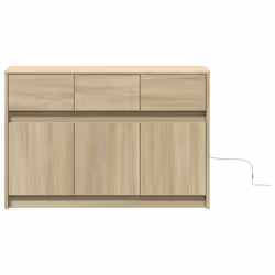 vidaXL TV Cabinet with LED TV Stand Media Unit TV Unit Engineered Wood - sonoma oak - Additional view 5