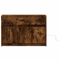 vidaXL TV Cabinet with LED TV Stand Media Unit TV Unit Engineered Wood - smoked oak - Additional view 5