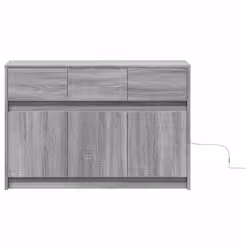 vidaXL TV Cabinet with LED TV Stand Media Unit TV Unit Engineered Wood - grey sonoma - Additional view 5