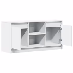 vidaXL TV Cabinet with LED TV Stand TV Unit Media Cabinet Engineered Wood - white, 100 x 34 x 50 cm - Additional view 8