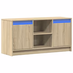 vidaXL TV Cabinet with LED TV Stand TV Unit Media Cabinet Engineered Wood - sonoma oak, 100 x 34 x 50 cm - Additional view 2