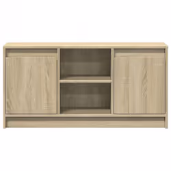 vidaXL TV Cabinet with LED TV Stand TV Unit Media Cabinet Engineered Wood - sonoma oak, 100 x 34 x 50 cm - Additional view 5