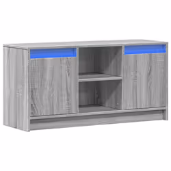vidaXL TV Cabinet with LED TV Stand TV Unit Media Cabinet Engineered Wood - grey sonoma, 100 x 34 x 50 cm - Additional view 2