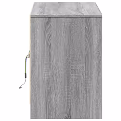 vidaXL TV Cabinet with LED TV Stand TV Unit Media Cabinet Engineered Wood - grey sonoma, 100 x 34 x 50 cm - Additional view 6