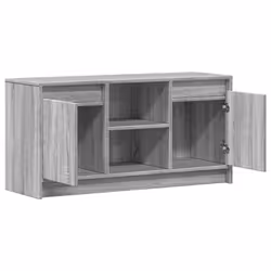 vidaXL TV Cabinet with LED TV Stand TV Unit Media Cabinet Engineered Wood - grey sonoma, 100 x 34 x 50 cm - Additional view 8