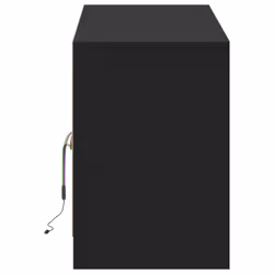 vidaXL TV Cabinet with LED TV Stand TV Unit Media Cabinet Engineered Wood - black, 139.5 x 34 x 50 cm - Additional view 6