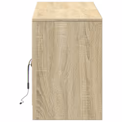 vidaXL TV Cabinet with LED TV Stand TV Unit Media Cabinet Engineered Wood - sonoma oak, 139.5 x 34 x 50 cm - Additional view 6