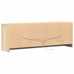 vidaXL TV Cabinet with LED TV Stand TV Unit Media Cabinet Engineered Wood - sonoma oak, 139.5 x 34 x 50 cm - Additional view 7