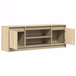 vidaXL TV Cabinet with LED TV Stand TV Unit Media Cabinet Engineered Wood - sonoma oak, 139.5 x 34 x 50 cm - Additional view 8