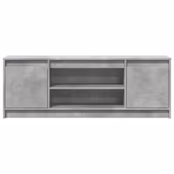 vidaXL TV Cabinet with LED TV Stand TV Unit Media Cabinet Engineered Wood - concrete grey, 139.5 x 34 x 50 cm - Additional view 5
