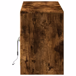 vidaXL TV Cabinet with LED TV Stand TV Unit Media Cabinet Engineered Wood - smoked oak, 139.5 x 34 x 50 cm - Additional view 6
