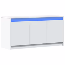 vidaXL TV Cabinet with LED TV Stand Media Unit TV Unit White Engineered Wood - Additional view 2