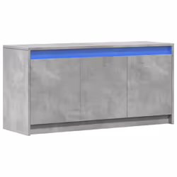 vidaXL TV Cabinet with LED TV Stand TV Unit Concrete Grey Engineered Wood - Additional view 2