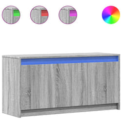 vidaXL TV Cabinet with LED TV Stand Media TV Unit Grey Sonoma Engineered Wood