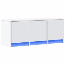vidaXL TV Cabinet with LED TV Stand TV Unit Engineered Wood - white, 97x 34 x 40 cm - Additional view 2