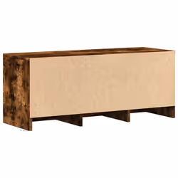 vidaXL TV Cabinet with LED TV Stand TV Unit Engineered Wood - smoked oak, 97x 34 x 40 cm - Additional view 7