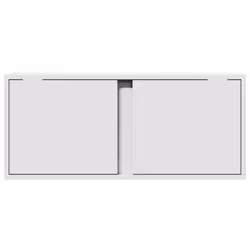vidaXL TV Wall Cabinet with LED Lights TV Unit Wall Mounted Cabinet White - Additional view 5