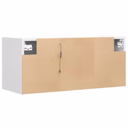vidaXL TV Wall Cabinet with LED Lights TV Unit Wall Mounted Cabinet White - Additional view 7