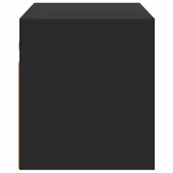 vidaXL TV Wall Cabinet with LED Lights TV Unit Wall Mounted Cabinet Black - Additional view 6