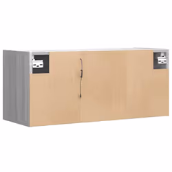 vidaXL TV Wall Cabinet with LED Lights Floating Cabinet TV Unit Grey Sonoma - Additional view 7