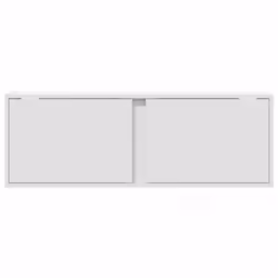 vidaXL TV Wall Cabinet with LED Lights TV Stand Floating Cabinet TV Unit White - Additional view 5