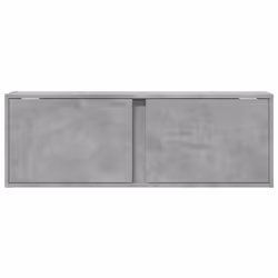 vidaXL TV Wall Cabinet with LED Lights Floating Cabinet TV Unit Concrete Grey - Additional view 5