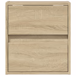 vidaXL TV Wall Cabinet with LED Lights TV Unit Wall Mounted Cabinet - sonoma oak, 41 x 31 x 45 cm/ 2 pcs - Additional view 5