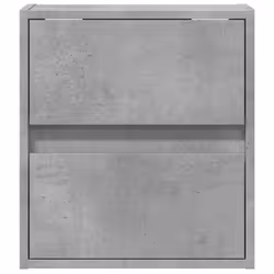 vidaXL TV Wall Cabinet with LED Lights TV Unit Wall Mounted Cabinet - concrete grey, 41 x 31 x 45 cm/ 2 pcs - Additional view 5