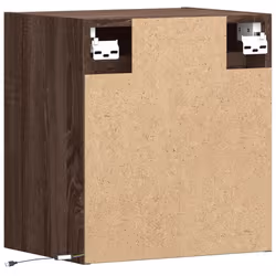 vidaXL TV Wall Cabinet with LED Lights TV Unit Wall Mounted Cabinet - brown oak, 41 x 31 x 45 cm/ 1 pcs - Additional view 7