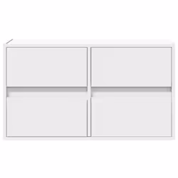 vidaXL TV Wall Cabinet with LED Lights TV Unit Wall Mounted Cabinet - white, 80 x 31 x 45 cm/ 1 pcs - Additional view 5