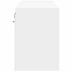 vidaXL TV Wall Cabinet with LED Lights TV Unit Wall Mounted Cabinet - white, 80 x 31 x 45 cm/ 1 pcs - Additional view 6