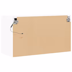 vidaXL TV Wall Cabinet with LED Lights TV Unit Wall Mounted Cabinet - white, 80 x 31 x 45 cm/ 1 pcs - Additional view 7