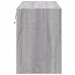 vidaXL TV Wall Cabinet with LED Lights TV Unit Wall Mounted Cabinet - grey sonoma, 80 x 31 x 45 cm/ 1 pcs - Additional view 6