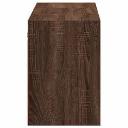 vidaXL TV Wall Cabinet with LED Lights TV Unit Wall Mounted Cabinet - brown oak, 130 x 31 x 45 cm/ 1 pcs - Additional view 6