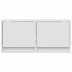 vidaXL TV Wall Cabinet with LED Floating TV Wall Unit Floating TV Cabinet - white, 80 x 31 x 38 cm - Additional view 5