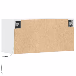 vidaXL TV Wall Cabinet with LED Floating TV Wall Unit Floating TV Cabinet - white, 80 x 31 x 38 cm - Additional view 7