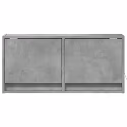 vidaXL TV Wall Cabinet with LED Floating TV Wall Unit Floating TV Cabinet - concrete grey, 80 x 31 x 38 cm - Additional view 5