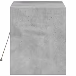 vidaXL TV Wall Cabinet with LED Floating TV Wall Unit Floating TV Cabinet - concrete grey, 80 x 31 x 38 cm - Additional view 6