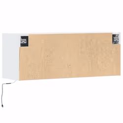 vidaXL TV Wall Cabinet with LED Floating TV Wall Unit Floating TV Cabinet - white, 100 x 31 x 38 cm - Additional view 7