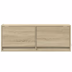 vidaXL TV Wall Cabinet with LED Floating TV Wall Unit Floating TV Cabinet - sonoma oak, 100 x 31 x 38 cm - Additional view 5