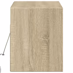 vidaXL TV Wall Cabinet with LED Floating TV Wall Unit Floating TV Cabinet - sonoma oak, 100 x 31 x 38 cm - Additional view 6